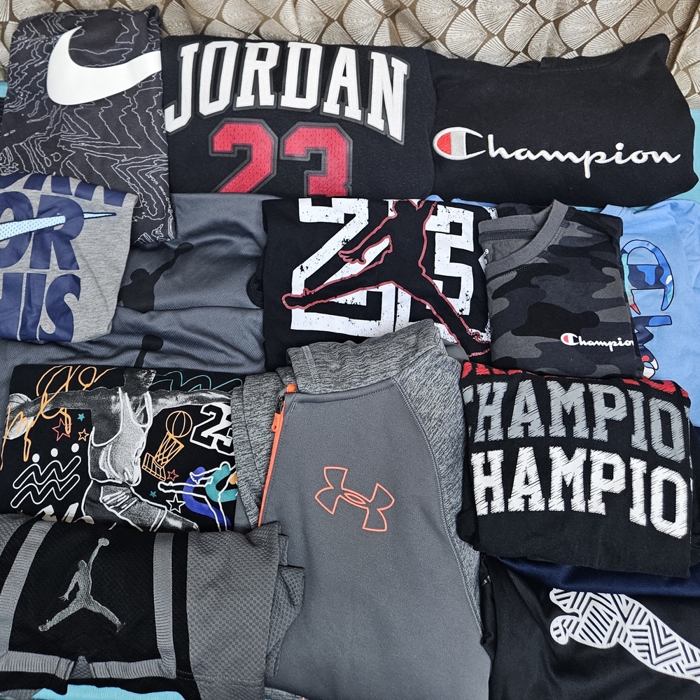 Boys Clothing Lot Size XL Jordan,Nike,Champion +more
